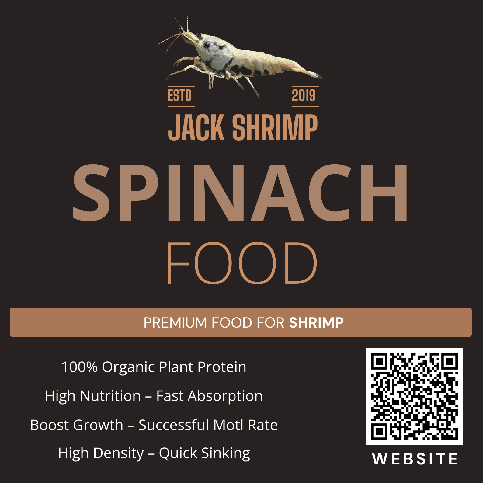Spinach 2.0 - Thức ăn tép cảnh cao cấp 100% đạm thực vật